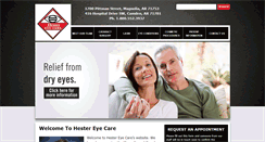 Desktop Screenshot of hestereyecare.com